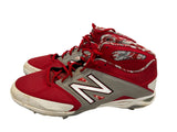 Ryan Howard Used New Balance Red/Wht/Gray Cleats - Player's Closet Project
