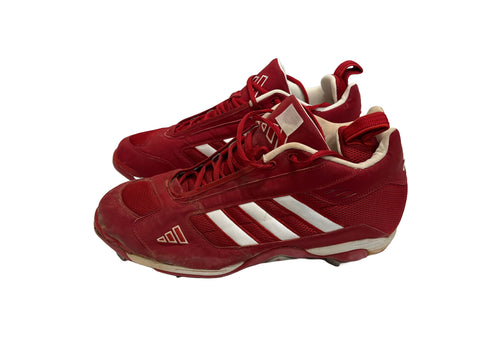 Ryan Howard Used Adidas Red/Wht Cleats - Player's Closet Project