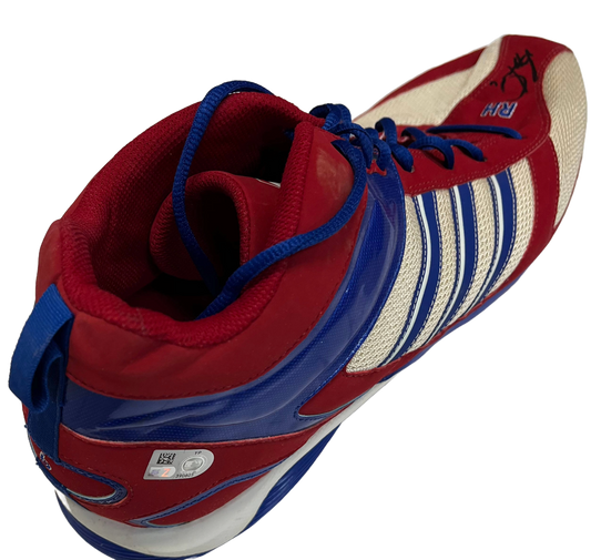 Ryan Howard Autographed Adidas Red/White/ Blue Right Cleat - Player's Closet Project