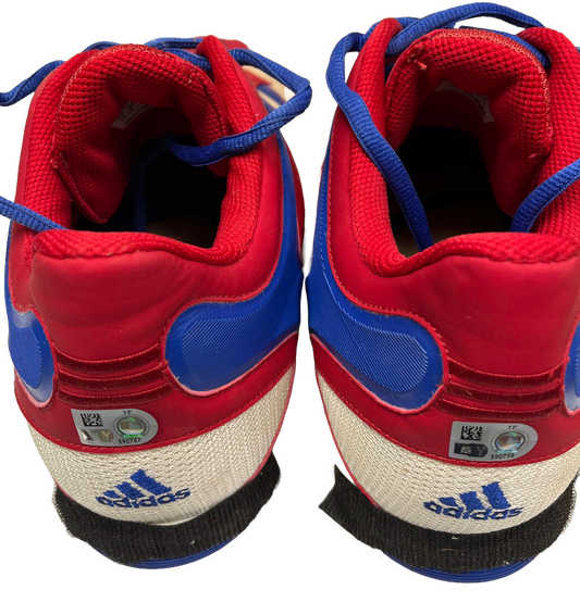 Ryan Howard Autographed Adidas Red/White/ Blue Cleats - Player's Closet Project