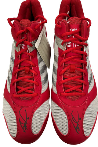 Ryan Howard Autographed Adidas Red/Silver Cleats - Player's Closest Project