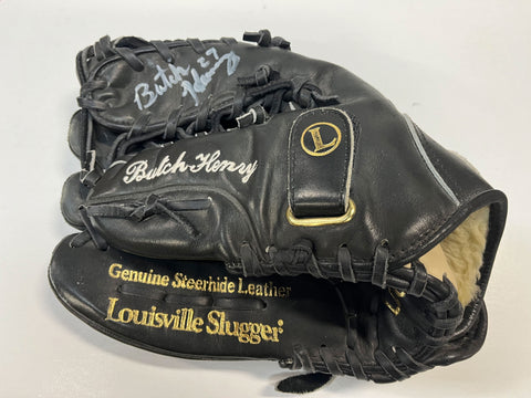 Butch Henry Autographed Game Used Glove - Player's Closet Project
