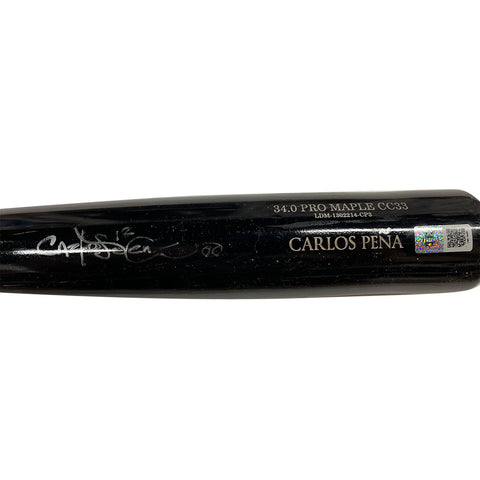 Carlos Pena Autographed Old Hickory Game Used Bat - Player's Closet Project