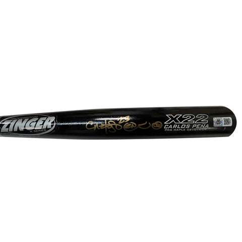 Carlos Pena Autographed Game Used Zinger Bat - Player's Closet Project
