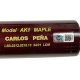 Carlos Pena Autographed Game Used Chandler Bat - Player's Closet Project