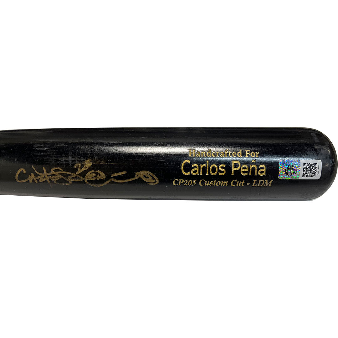 Carlos Pena Autographed Game Used Custom Marucci Bat - Player's Closet Project