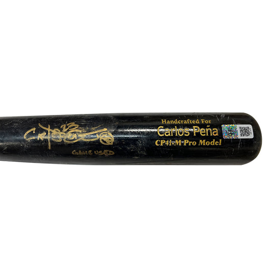 Carlos Pena Autographed Game Used Bat - Player's Closet Project