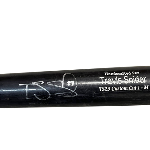 Travis Snider Autographed Game Used Bat - Player's Closet Project