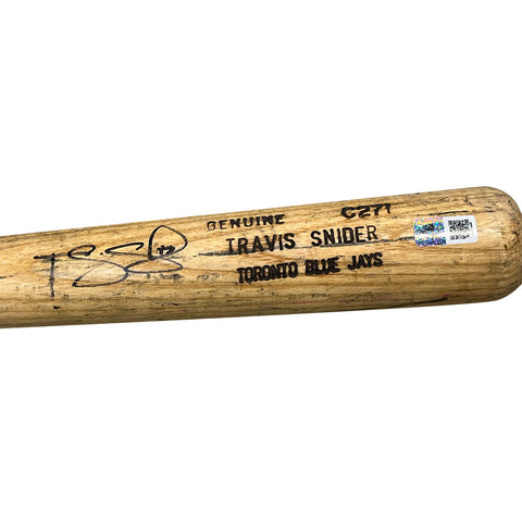 Travis Snider Autographed Game Used Bat - Player's Closet Project