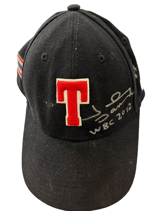 Johnny Damon Autographed 2012 WBC Hat - Player's Closet Project