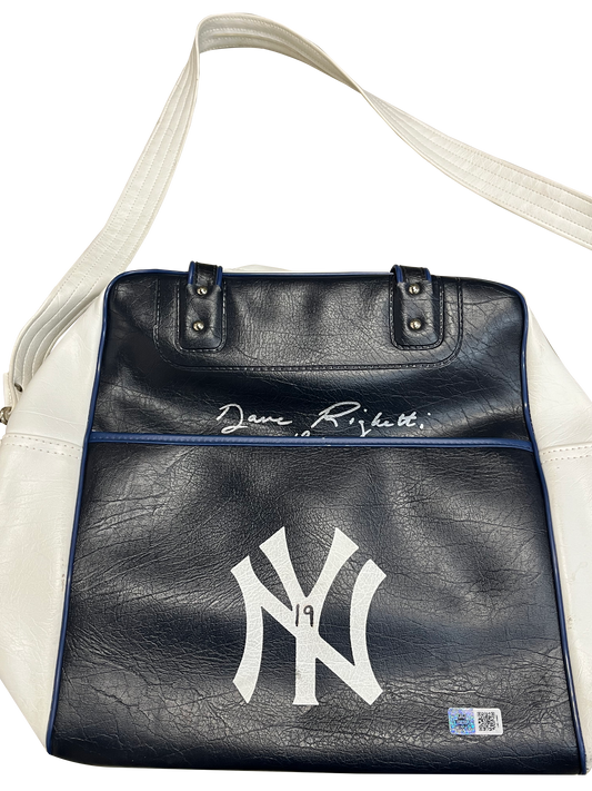 Dave Righetti Autographed NY Yankees Travel Bag - Player's Closet Project