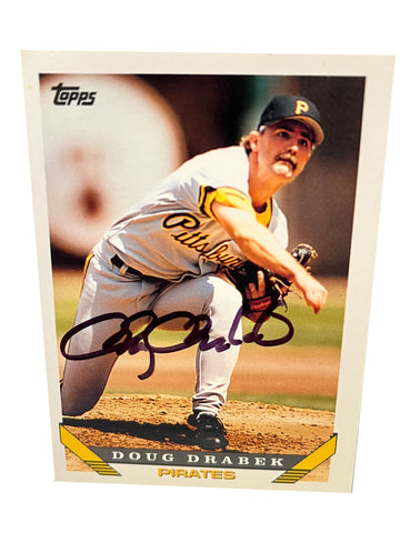Doug Drabek Autographed Baseball Card - Player's Closet Project