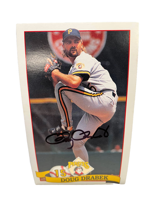 Doug Drabek Autographed Postcard - Player's Closet Project