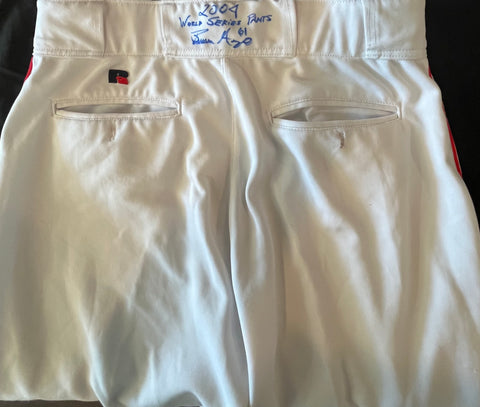 Bronson Arroyo Autographed Authentic Pants - Player's Closet Project