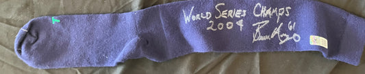 Bronson Arroyo Autographed Socks - Player's Closet Project