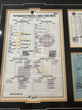 Clint Hurdle Framed Autographed 400th Victory as Pirates Manager Game Used Lineup Card - Player's Closet Project