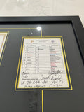 Clint Hurdle Framed Autographed 500th Victory as Pirates Manager Game Used Lineup Card - Player's Closet Project