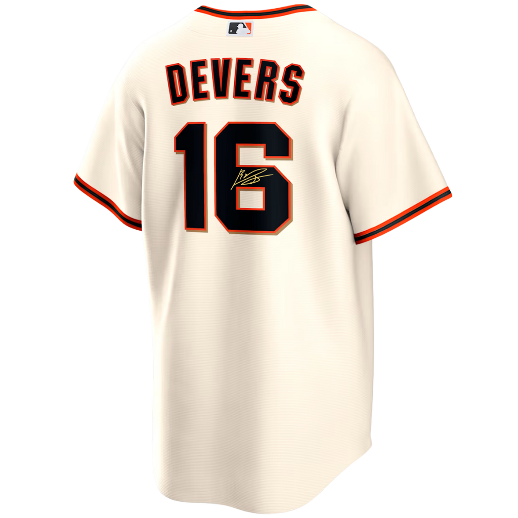 Rafael Devers Autographed Cream San Francisco Giants Replica Jersey