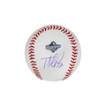Teoscar Hernandez Los Angeles Dodgers Autographed 2025 MLB World Series Logo Baseball