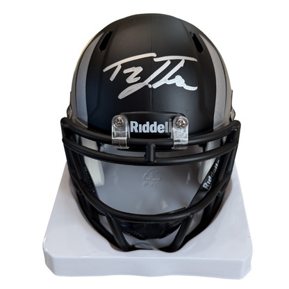 Tez Johnson Autographed Oregon Wing Mini Football Helmet