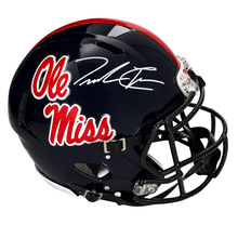 Trinidad Chambliss Autographed Ole Miss Navy Blue Replica Football Helmet