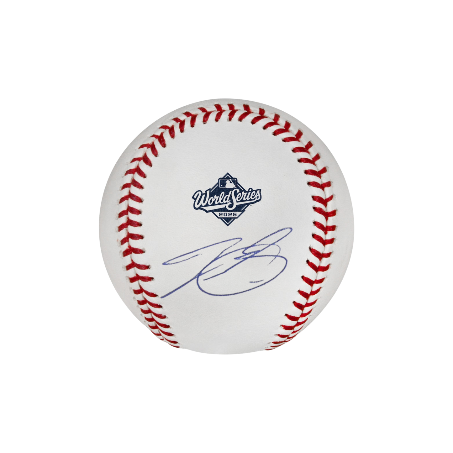 Tyler Glasnow Los Angeles Dodgers Autographed 2025 World Series Logo Baseball - (PRESALE)
