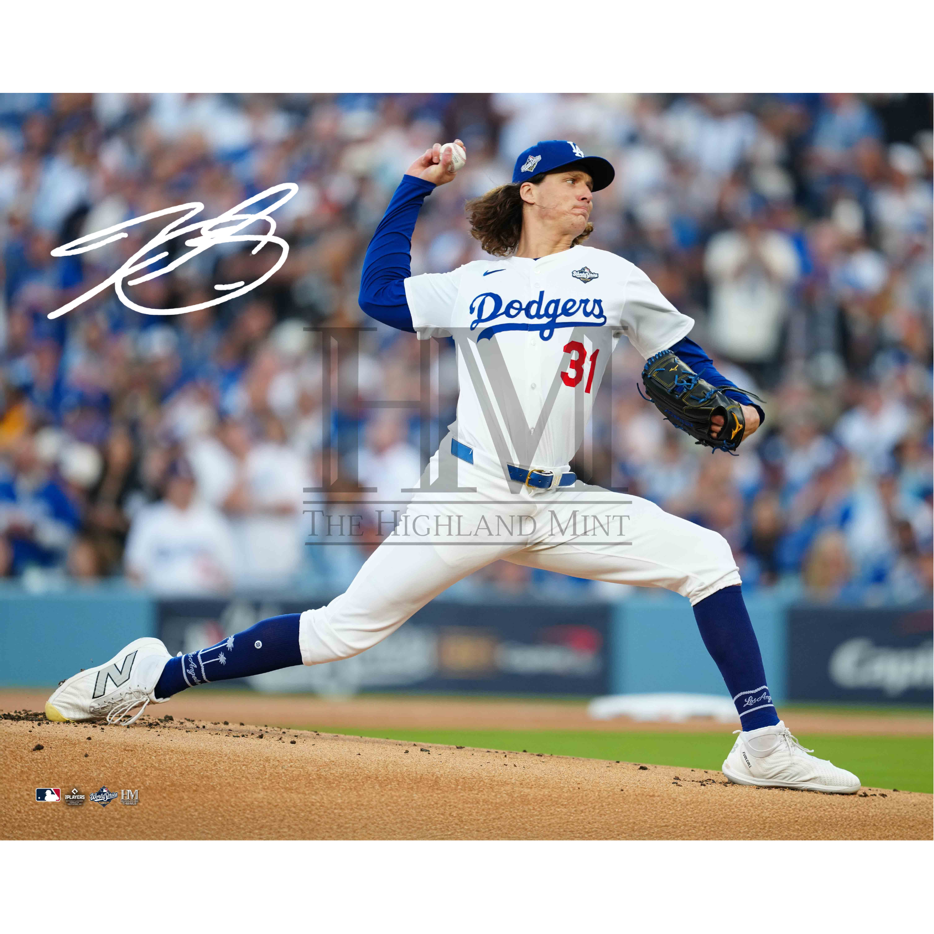 Tyler Glasnow Los Angeles Dodgers Autographed 16x20 Photo - (PRESALE)