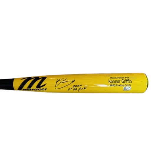 Konnor Griffin Autographed "2024 1ST RD PICK" Game Model Marucci Bat