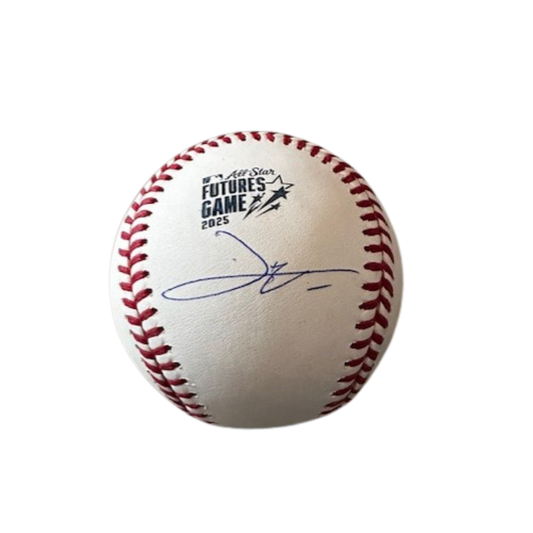 Leo De Vries Autographed 2025 Futures Game Logo Baseball