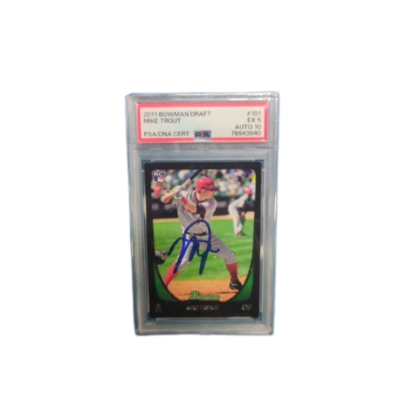 Mike Trout Autographed Topps Update Trading Card