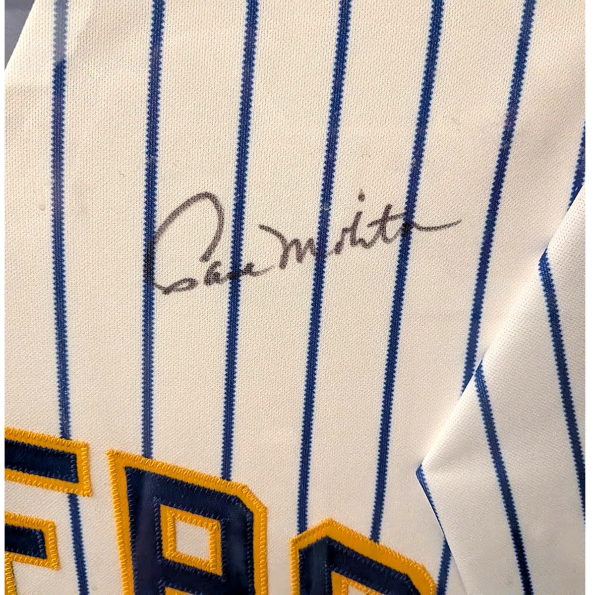 Paul Molitor Autographed Framed Brewers Jerseys (Mike Myers Personal Collection)