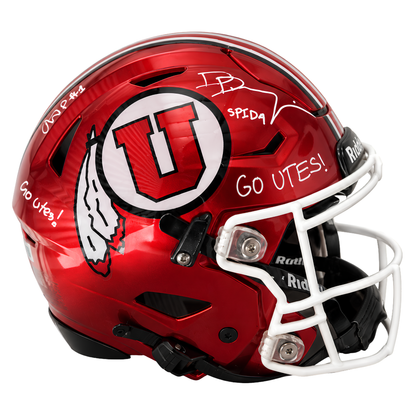 Wayshawn Parker & Devon Dampier Dual Autographed Utah Utes SpeedFlex Authentic Helmet