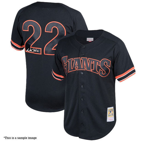Will Clark Autographed Black Batting Practice Giants Mitchell & Ness Jersey