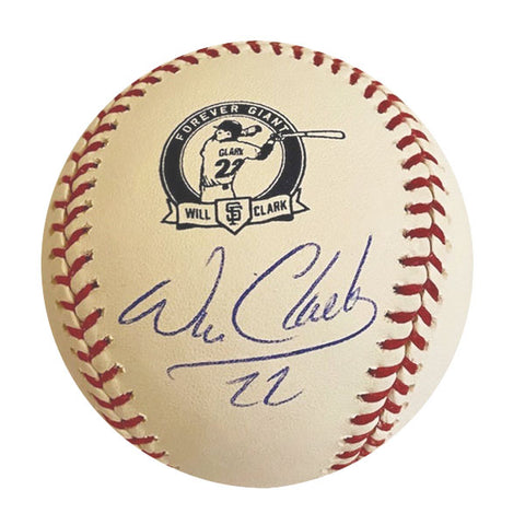 Will Clark Autographed Forever Giant Retirement Logo Baseball