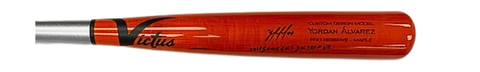 Yordan Alvarez Autographed "2022 Game 6 WS GW 3 Run HR" Orange Victus Game Model Bat - Beckett Authenticated