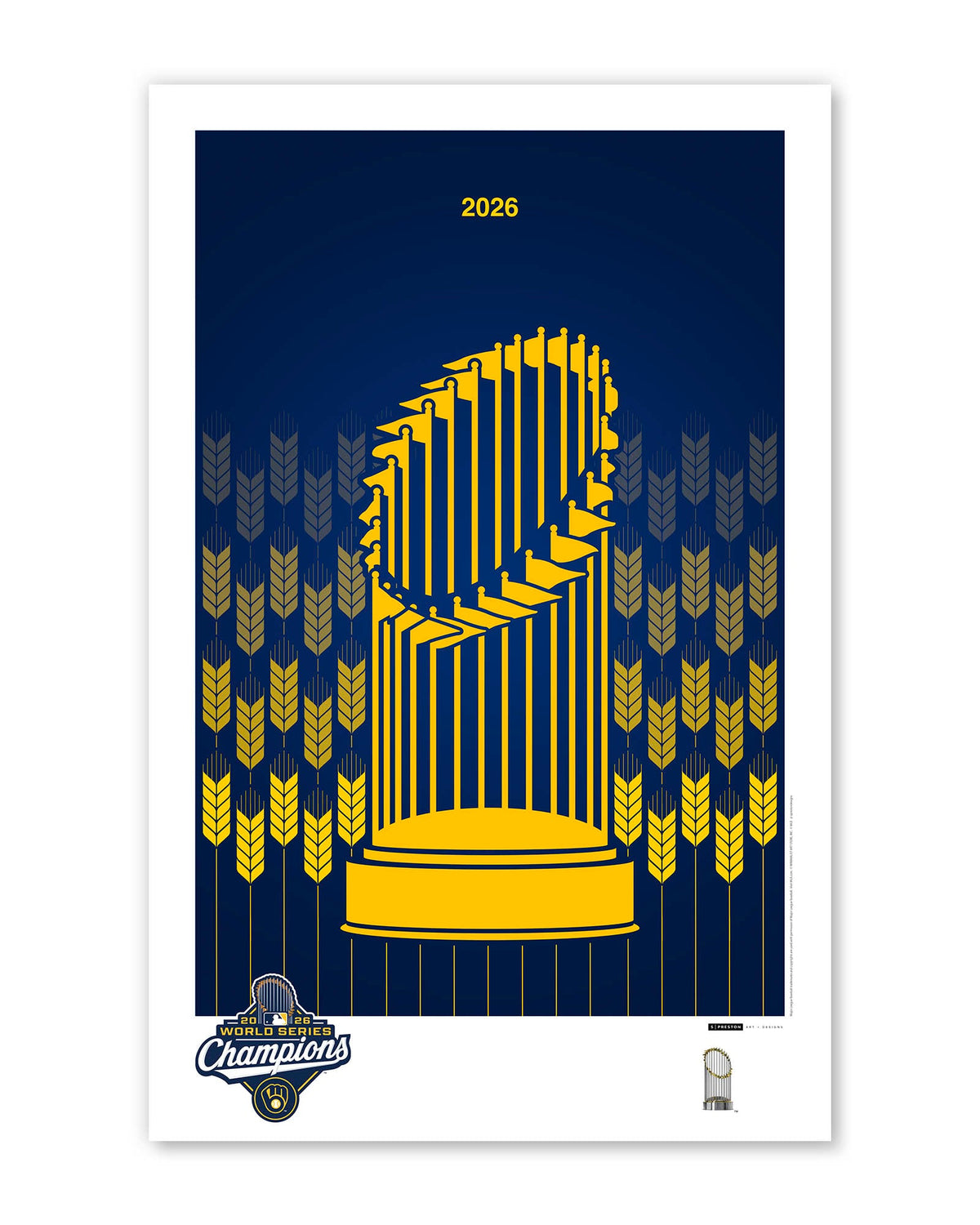 Minimalist World Series 2026 Art Print