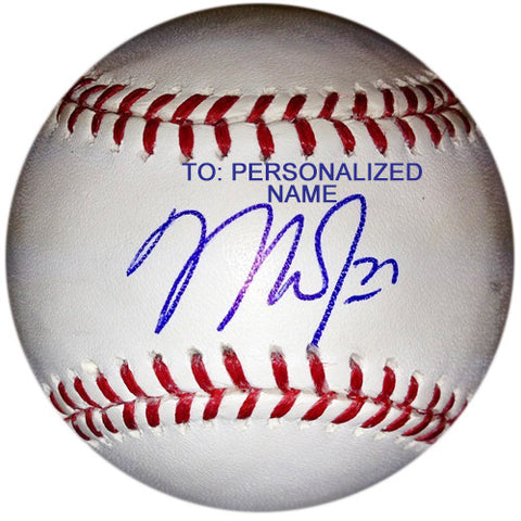 Personalized Mike Trout Autographed Baseball