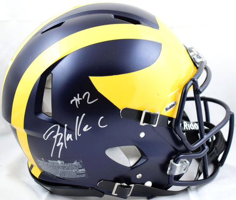 Blake Corum Autographed Michigan Full-Size Authentic Helmet