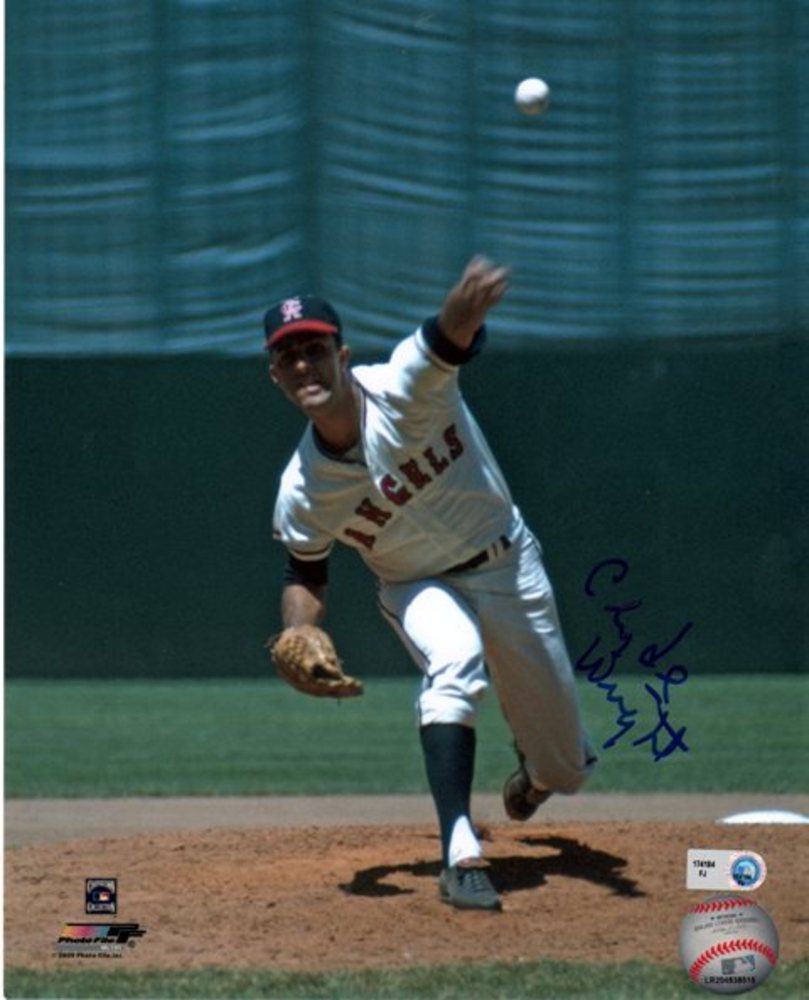 Clyde Wright Autographed 8x10 Photo