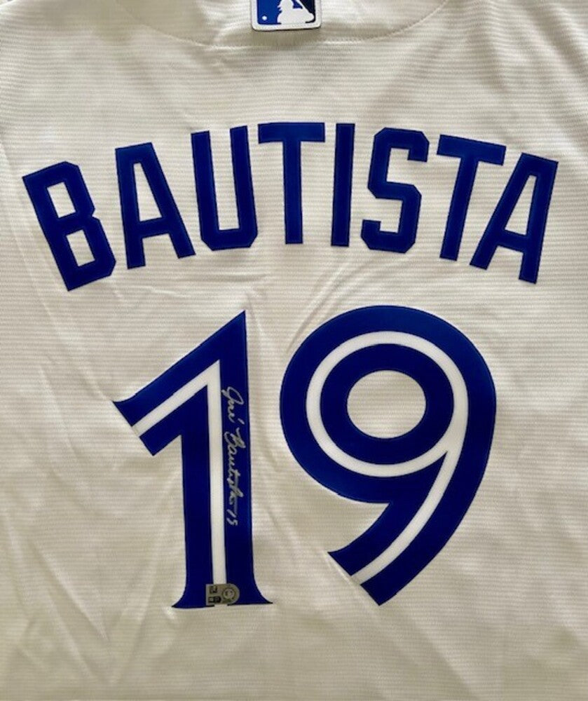 Jose Bautista Autographed Blue Jays Replica Jersey
