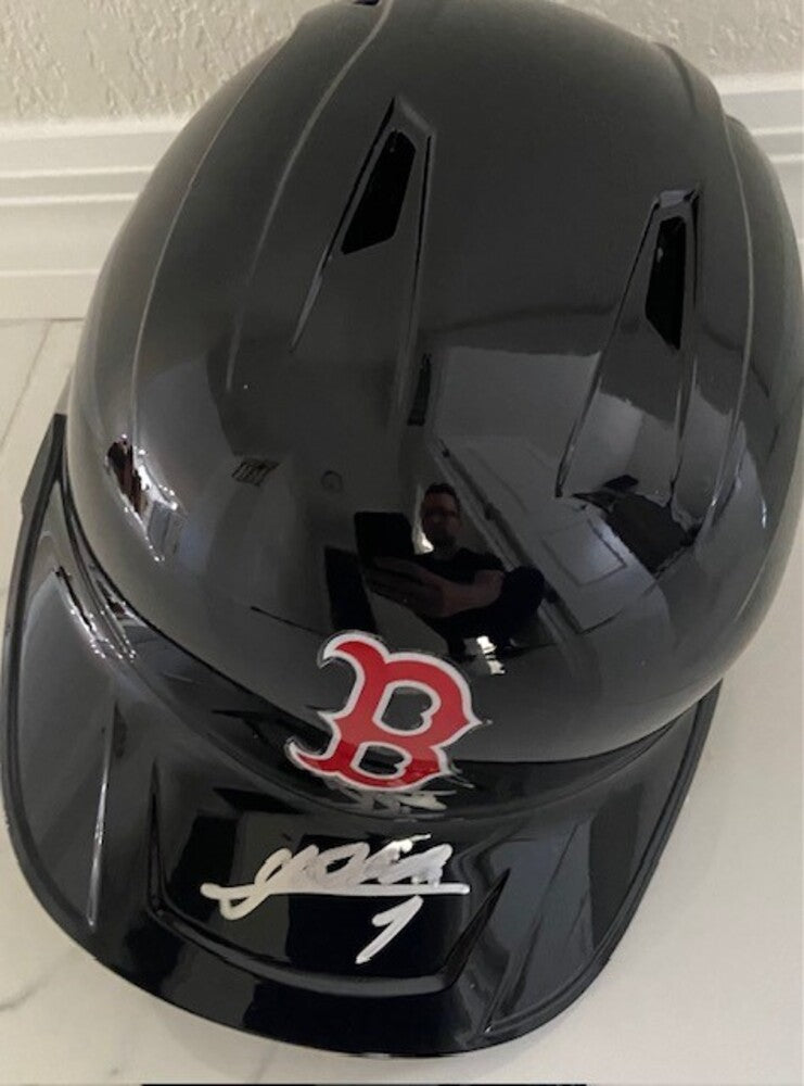 Masataka Yoshida Autographed Red Sox Helmet
