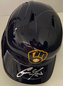 Christian Yelich Autographed Brewers Helmet (Newer Logo)