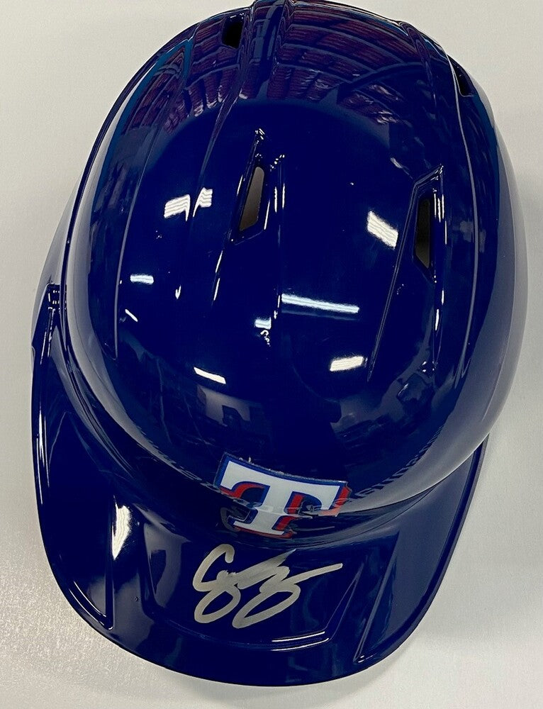 Corey Seager Autographed Rangers Batting Helmet