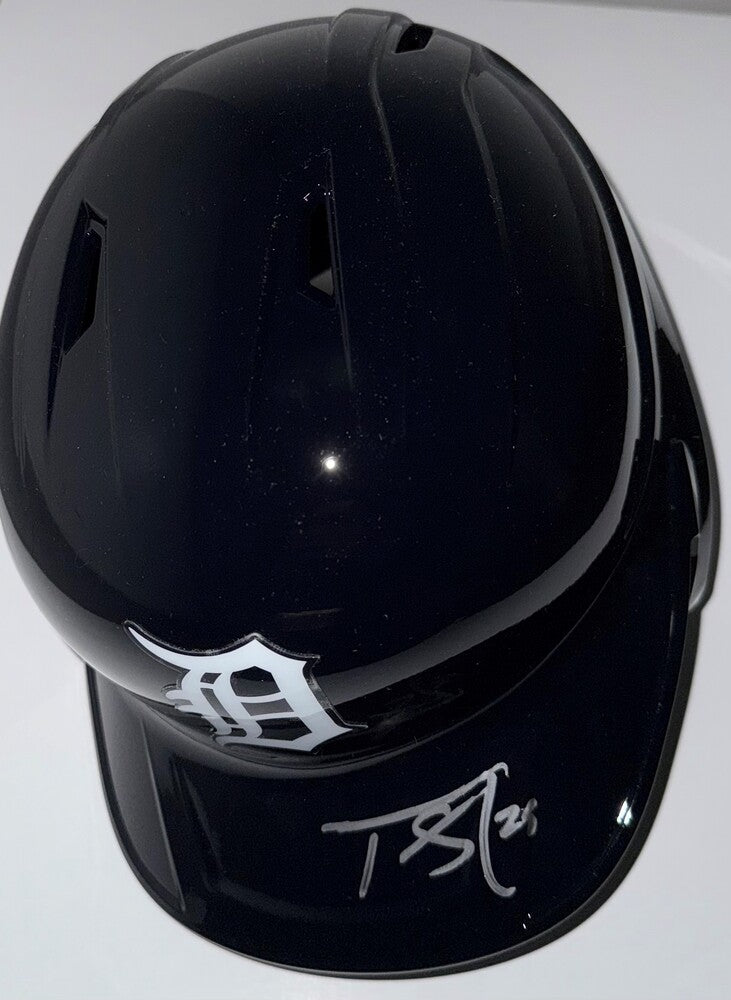 Tarik Skubal Autographed Tigers Helmet