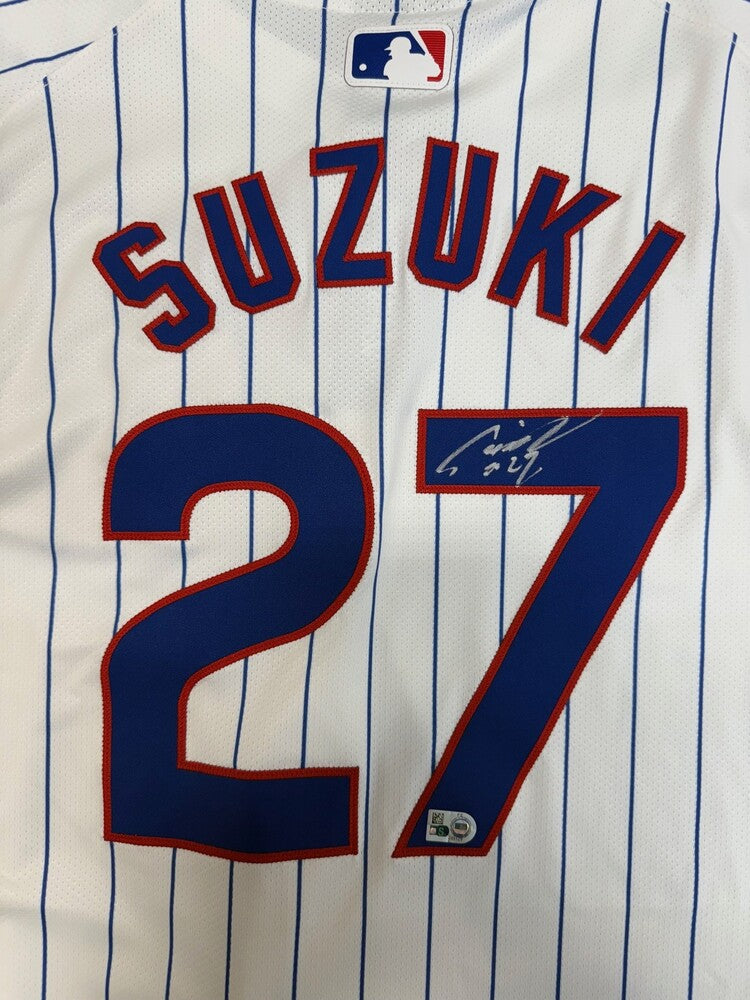 Seiya Suzuki Autographed Cubs Authentic Jersey
