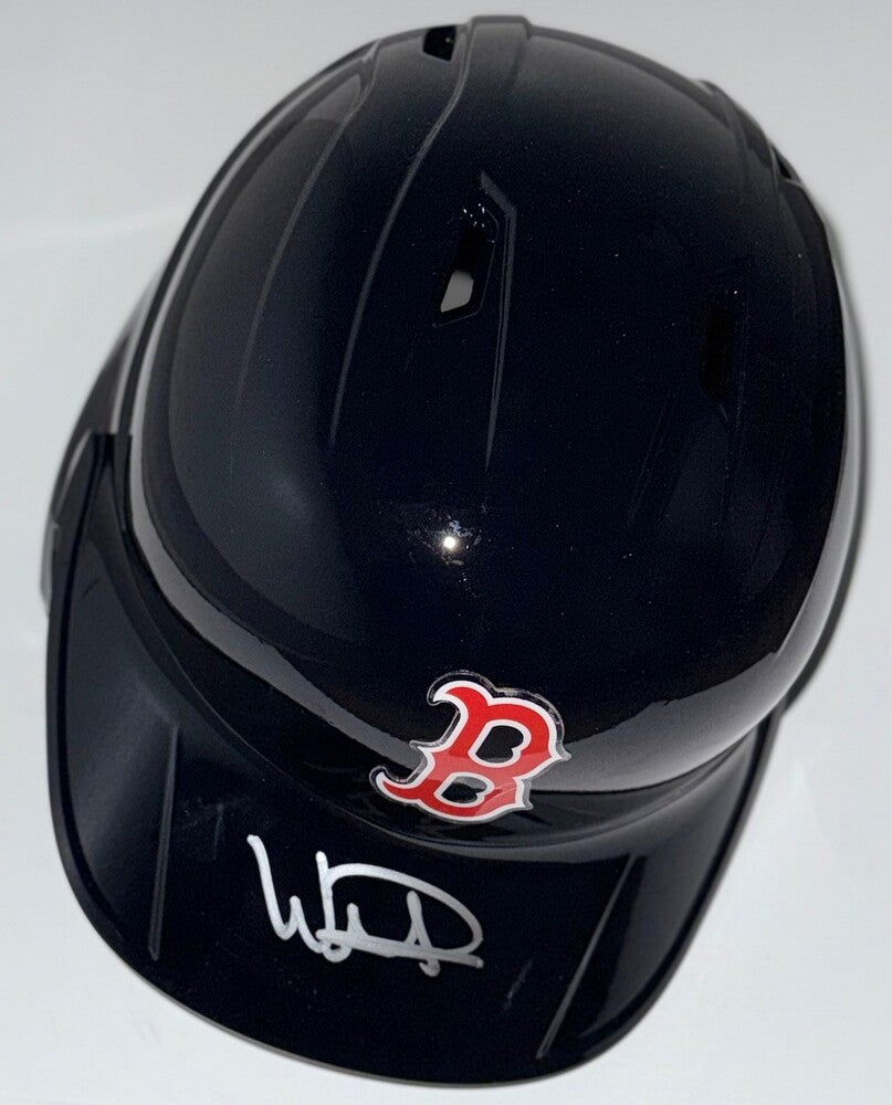 Wilyer Abreu Autographed Red Sox Helmet