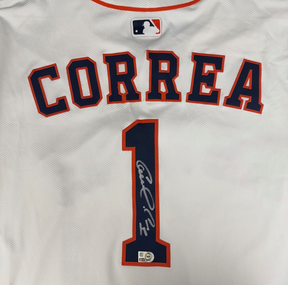 Carlos Correa Autographed Astros Authentic Jersey