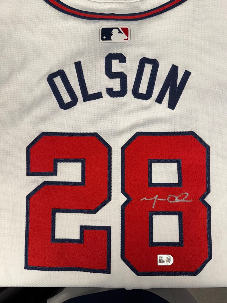 Matt Olson Autographed Braves Authentic Jersey