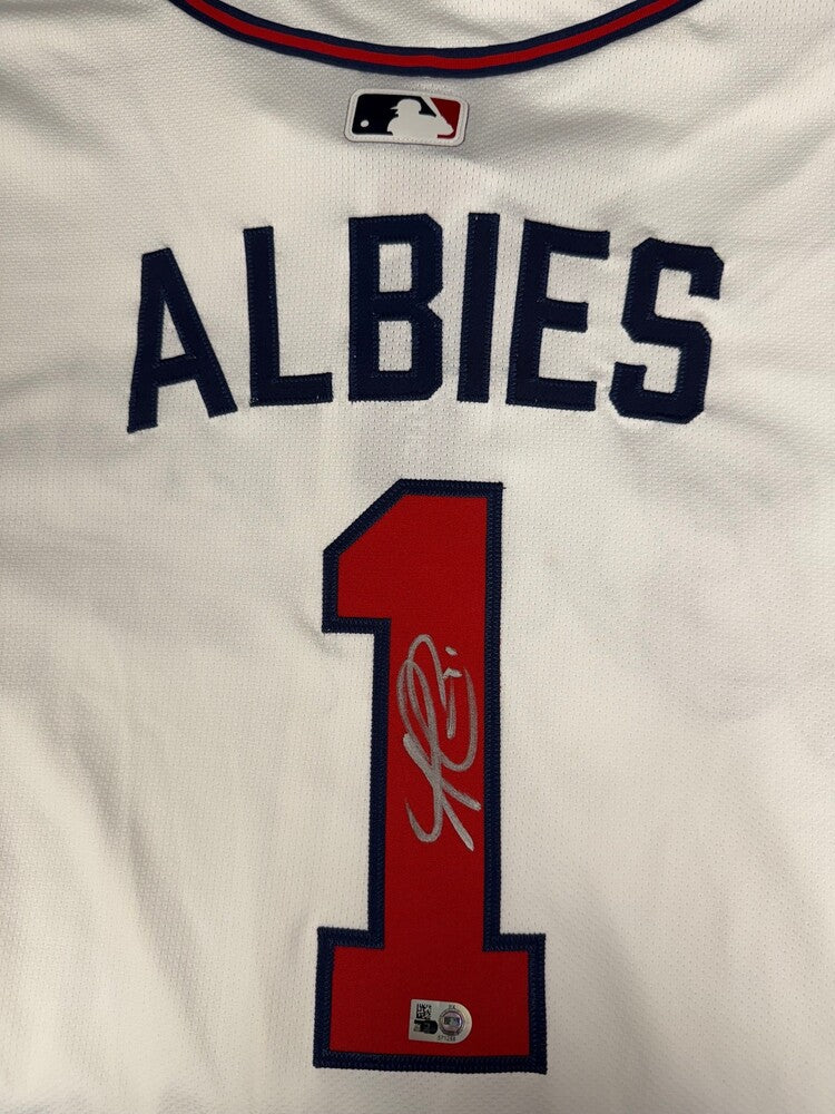 Ozzie Albies Autographed Braves Authentic Jersey