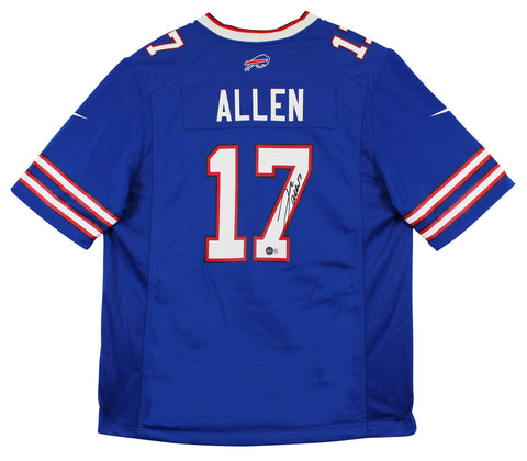Josh Allen Autographed Authentic Blue Bills Nike Jersey - Beckett Authenticated